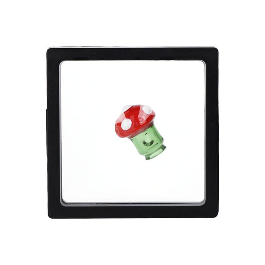 Pulsar Mushroom Glass Mouthpiece Attachment for Puffco Pivot w/ Display Stand - Colors Vary
