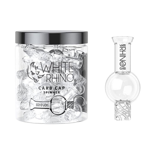 White Rhino Glass Spinner Carb Cap - 27mm 15pcs