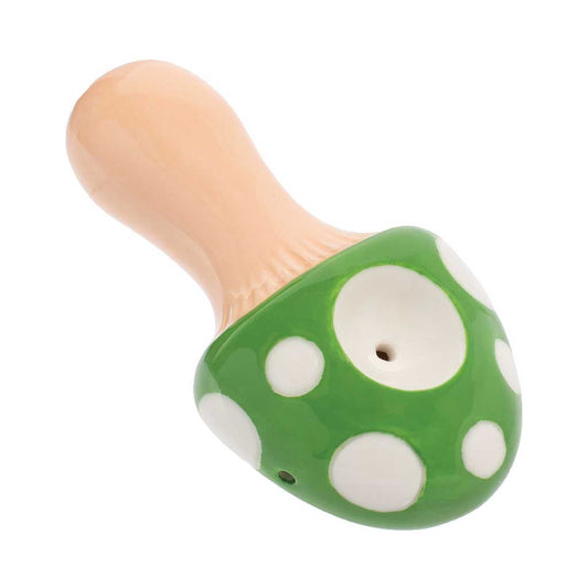 MUSHROOM CERAMIC PIPE - WACKY BOWLZ