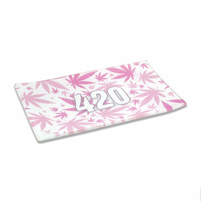 Glass "420" Rolling Tray