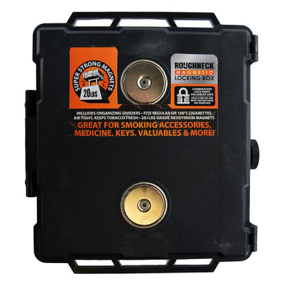 Roughneck Magnetic Locking Box - 6"x5.5" 6pcs