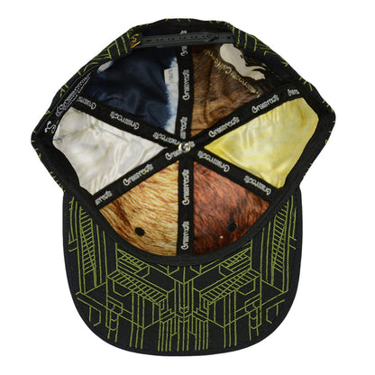 Grassroots Digital Labyrinth Black Snapback Hat