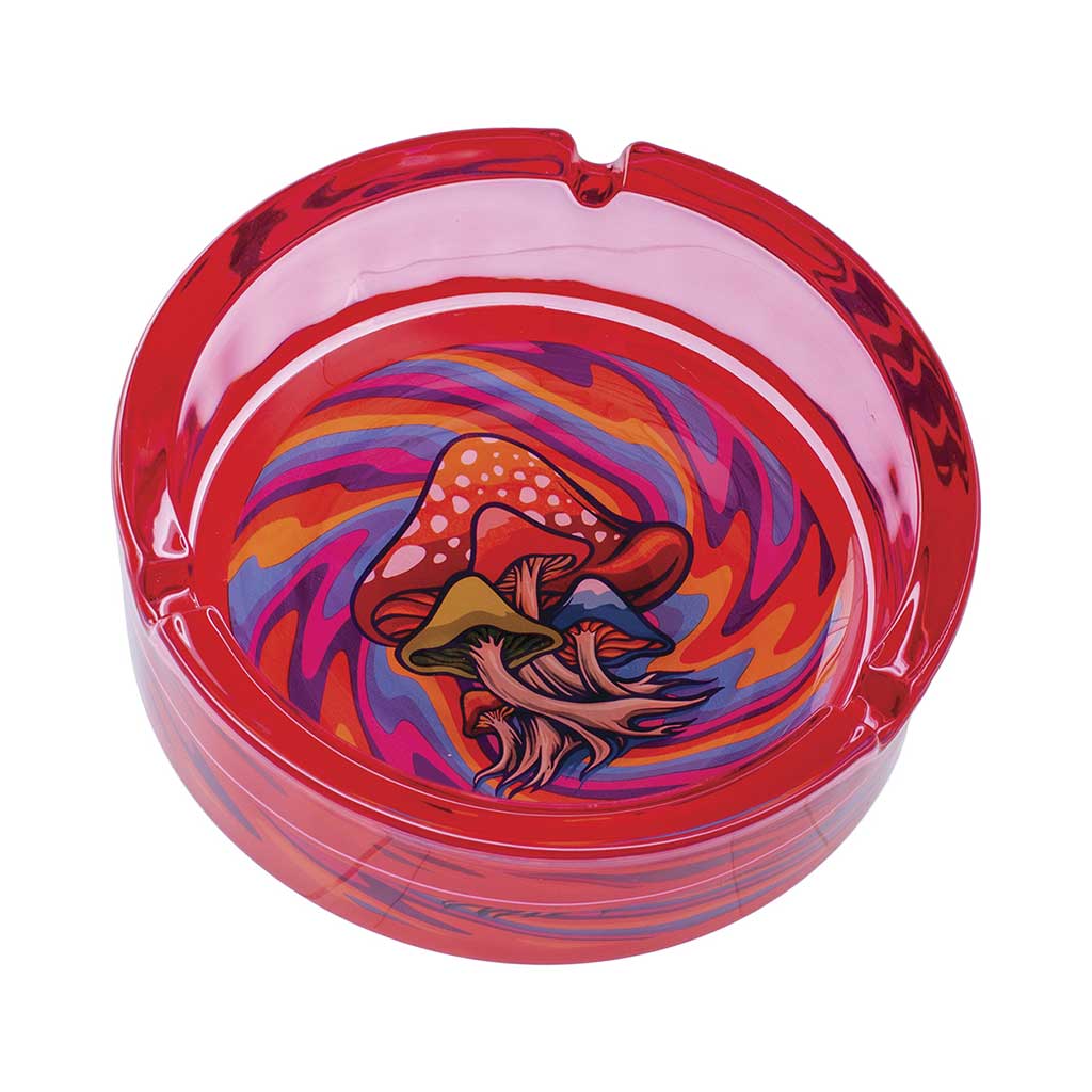 RED TRIPPY MUSHROOM GLASS ASHTRAY | Valentine's