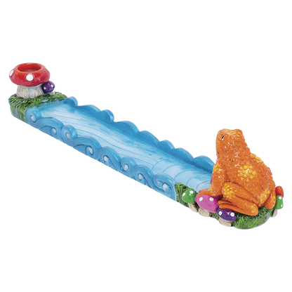 Fujima Trippin' Golden Frog Incense Burner - 11"