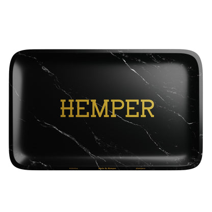 HEMPER - Luxe Black Marble Rolling Tray