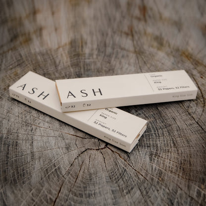 32ct ASH Rolling Papers | King | Organic | Display Box