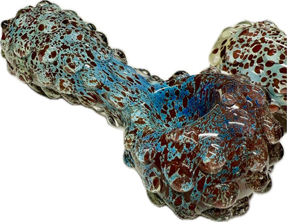 Ripkitty 5" Blue Spike Spoon Dry Herb Hand Pipe