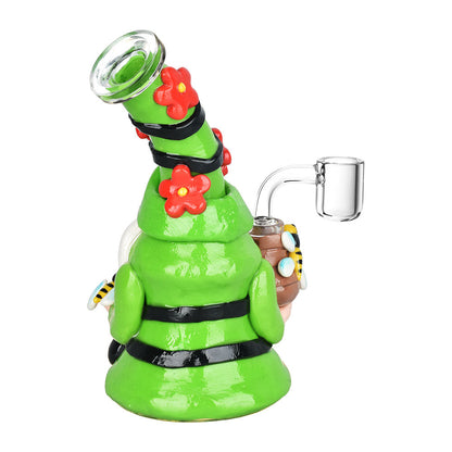 Flower Gnome Glass & Enamel Dab Rig - 7" / 14mm F