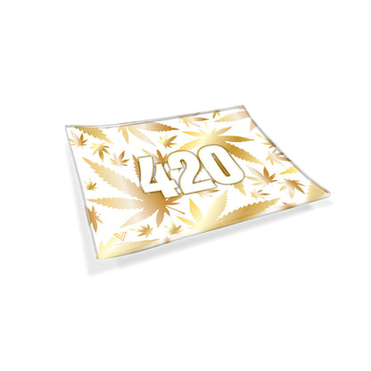 Glass "420" Rolling Tray