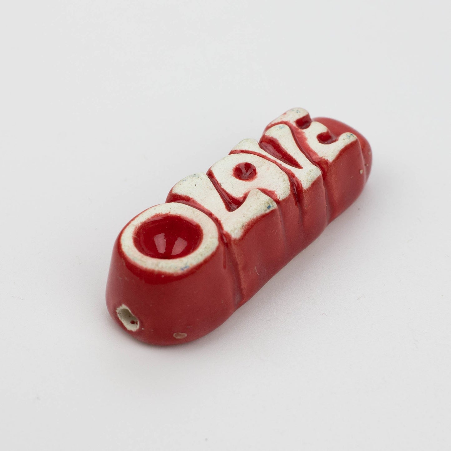 Handmade Ceramic Smoking Pipe [3D LETTERS]