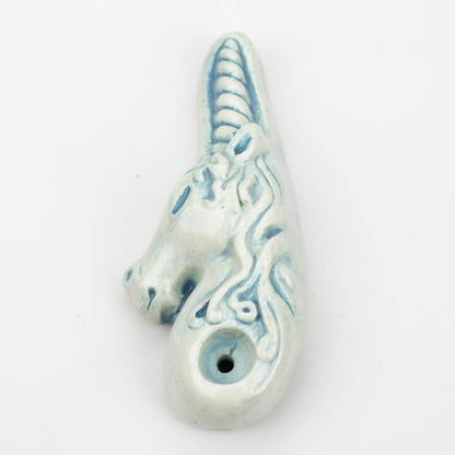 Handmade Ceramic Smoking Pipe [Unicorn]