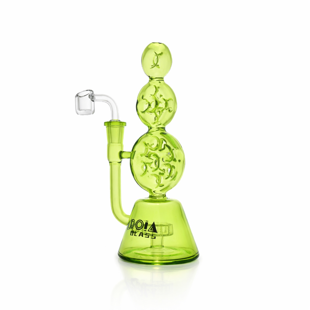 8" Triple Stack Swiss Perc Recycler D@b R°g | Croia Glass