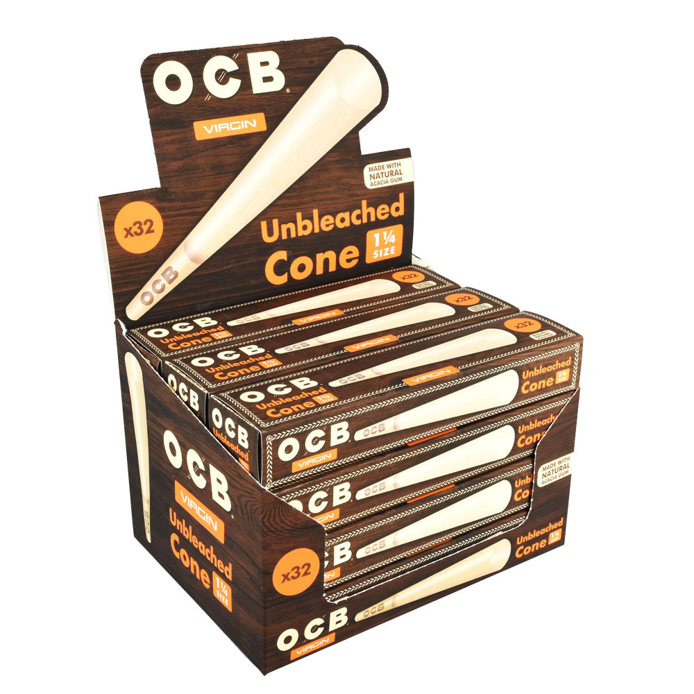 OCB Virgin Unbleached Cones 12pcs
