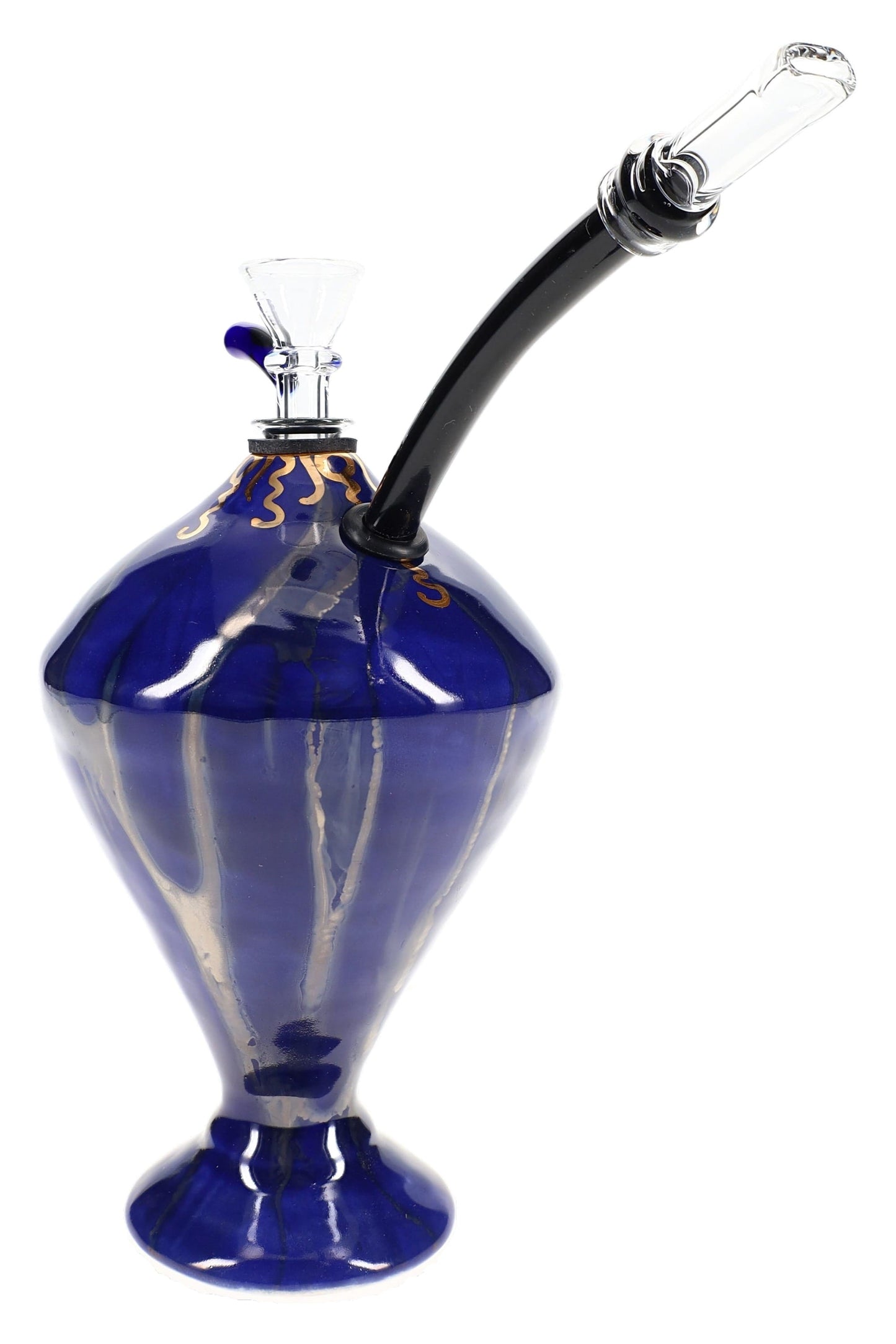 Ancient Creations 6″ Gold-Vein Ceramic Hookette