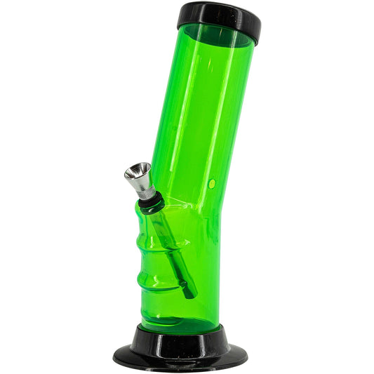 Acrylic Bent Neck Bong 9-12" - Multiple Colors