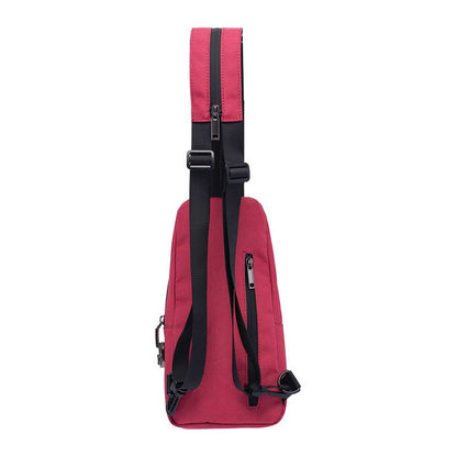 Smellproof Sling Bag - 12" x 6" x 2" - Wine Red