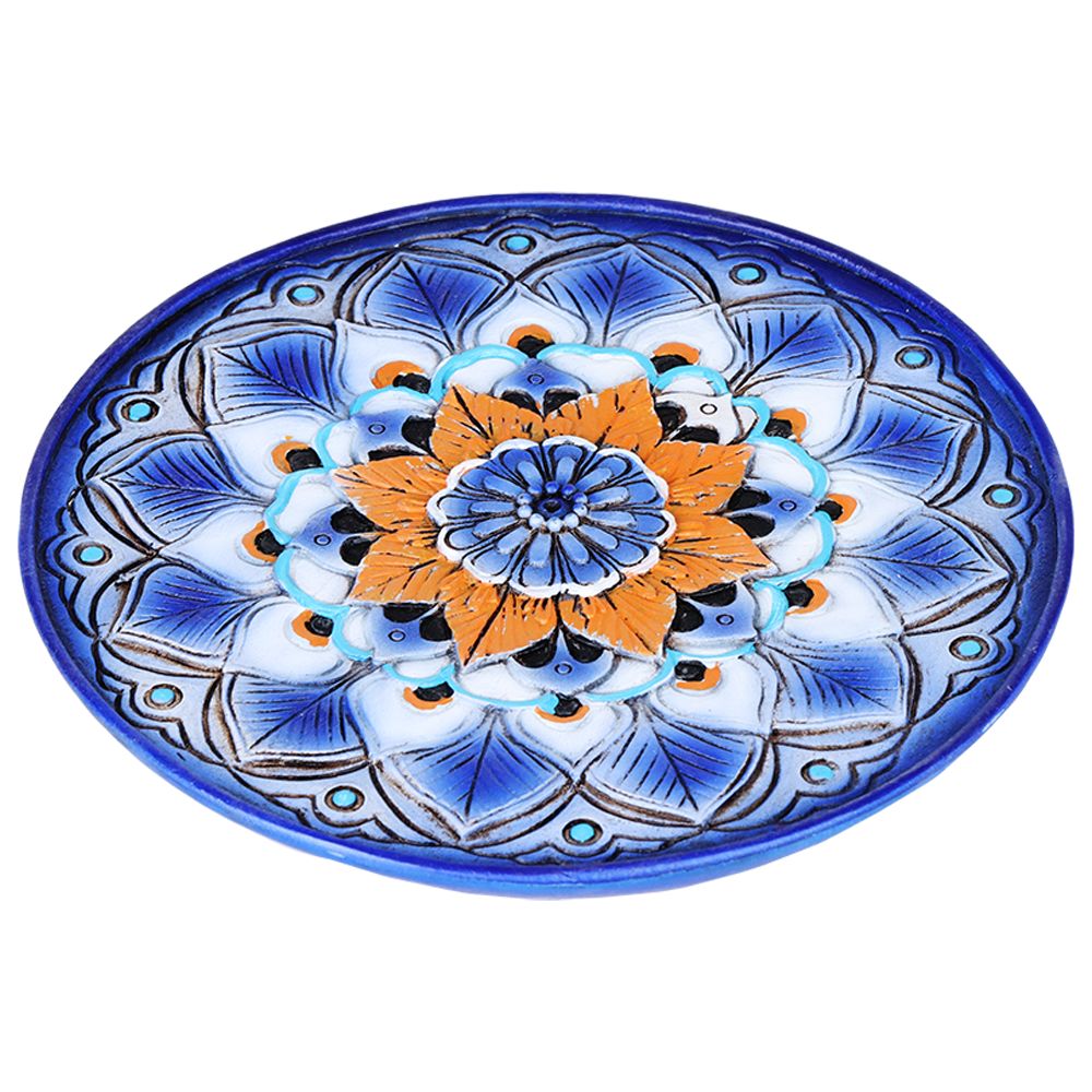 Mandala Round Incense Burner - 4.8"