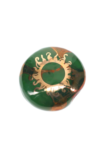 Ancient Creations Ceramics Round Ceramic Smoke Stone – 2″ – US-Made