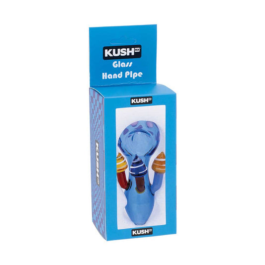 MUSHROOM CHARACTER GLASS HAND PIPE