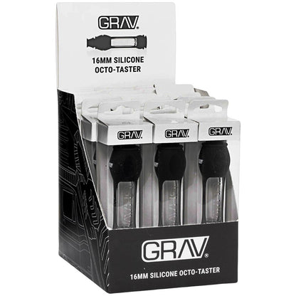 GRAV Silicone & Glass Octo-Taster Pipe - 4" / 16mm 15ct