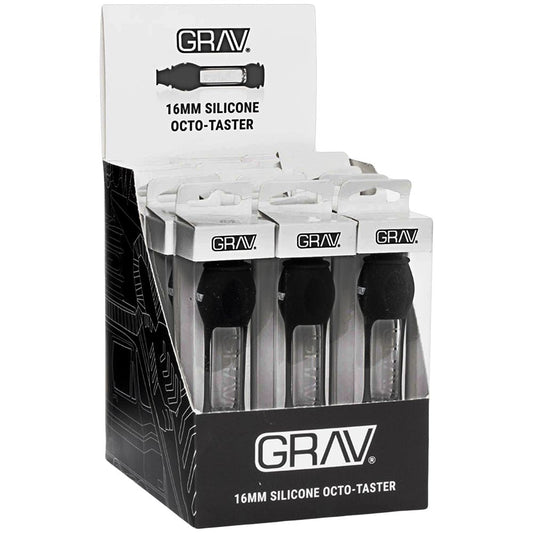 GRAV Silicone & Glass Octo-Taster Pipe - 4" / 16mm 15ct