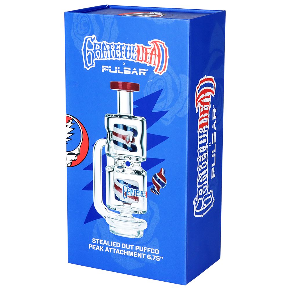 Grateful Dead Stealied Out Attachment for Puffco Peak - 6.75"
