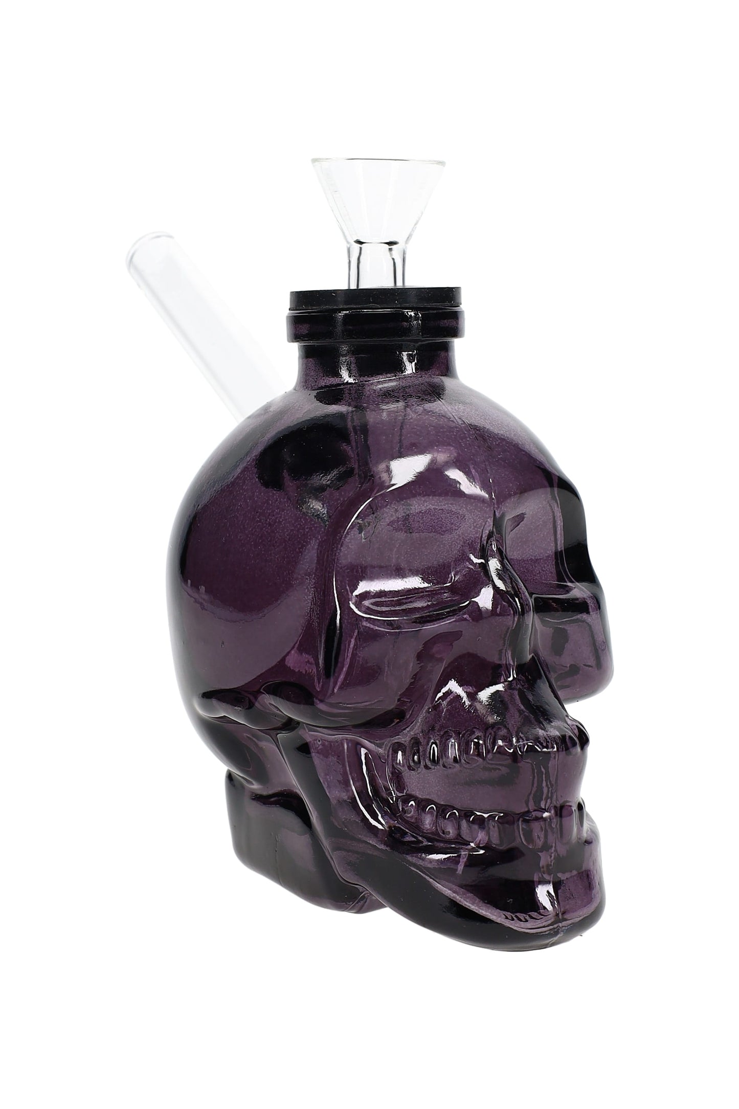Colored Skull Glass Bong “Bone Bank” – 4″