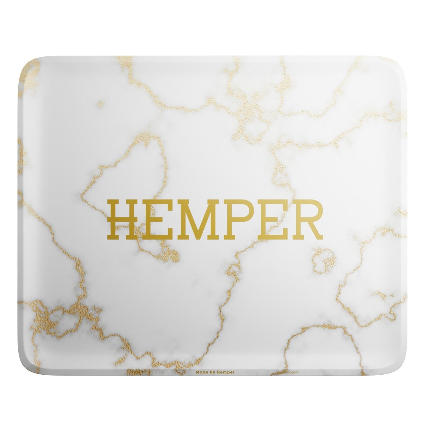 HEMPER - Luxe White Marble Rolling Tray