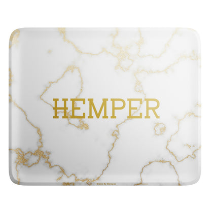 HEMPER - Luxe White Marble Rolling Tray