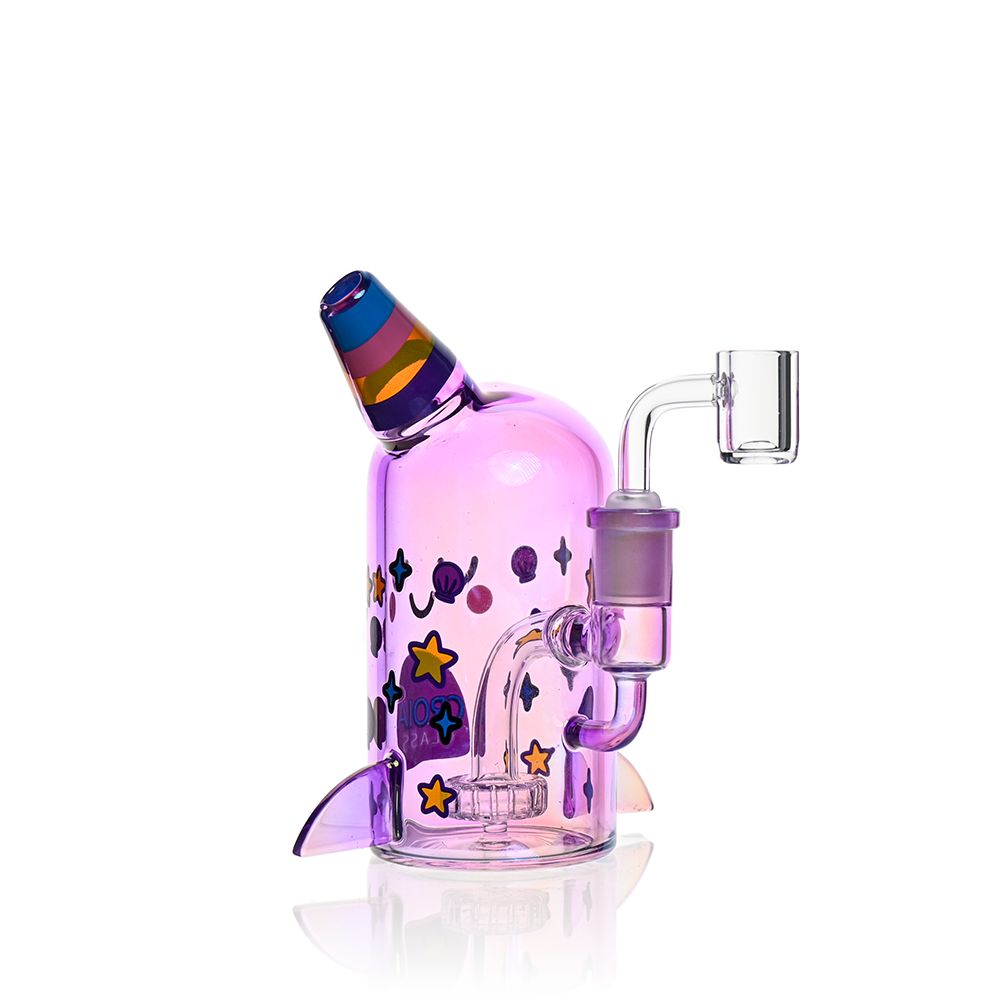 Cute Narwhal D@b R|g – Mini Showerhead Perc R°g | Croia Glass