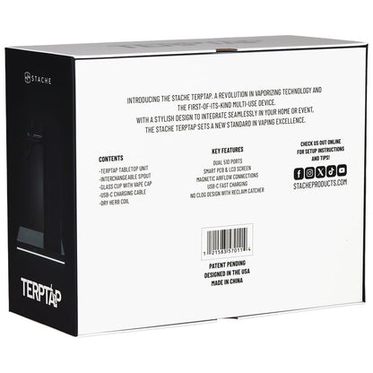 Stache Products T e r p T a p Portable V a p or i z e r | 3000mAh | Black