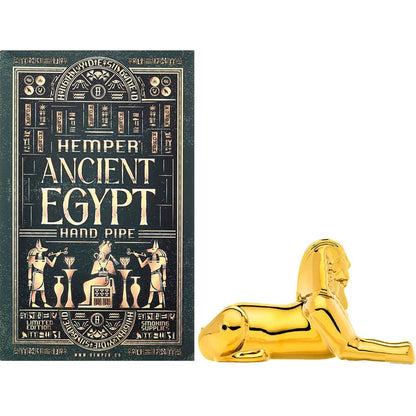 Hemper Ancient Egypt Sphinx Glass Hand Pipe - 5"
