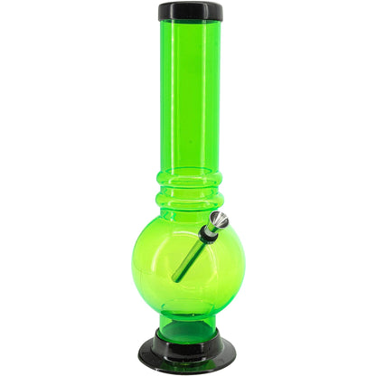 Acrylic Bubble Base Bong - 12-15"