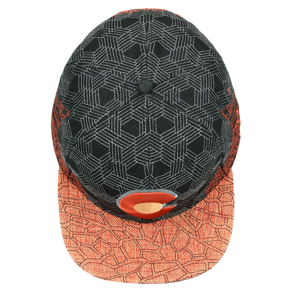 Grassroots Red Rocks Black and Red Snapback Hat