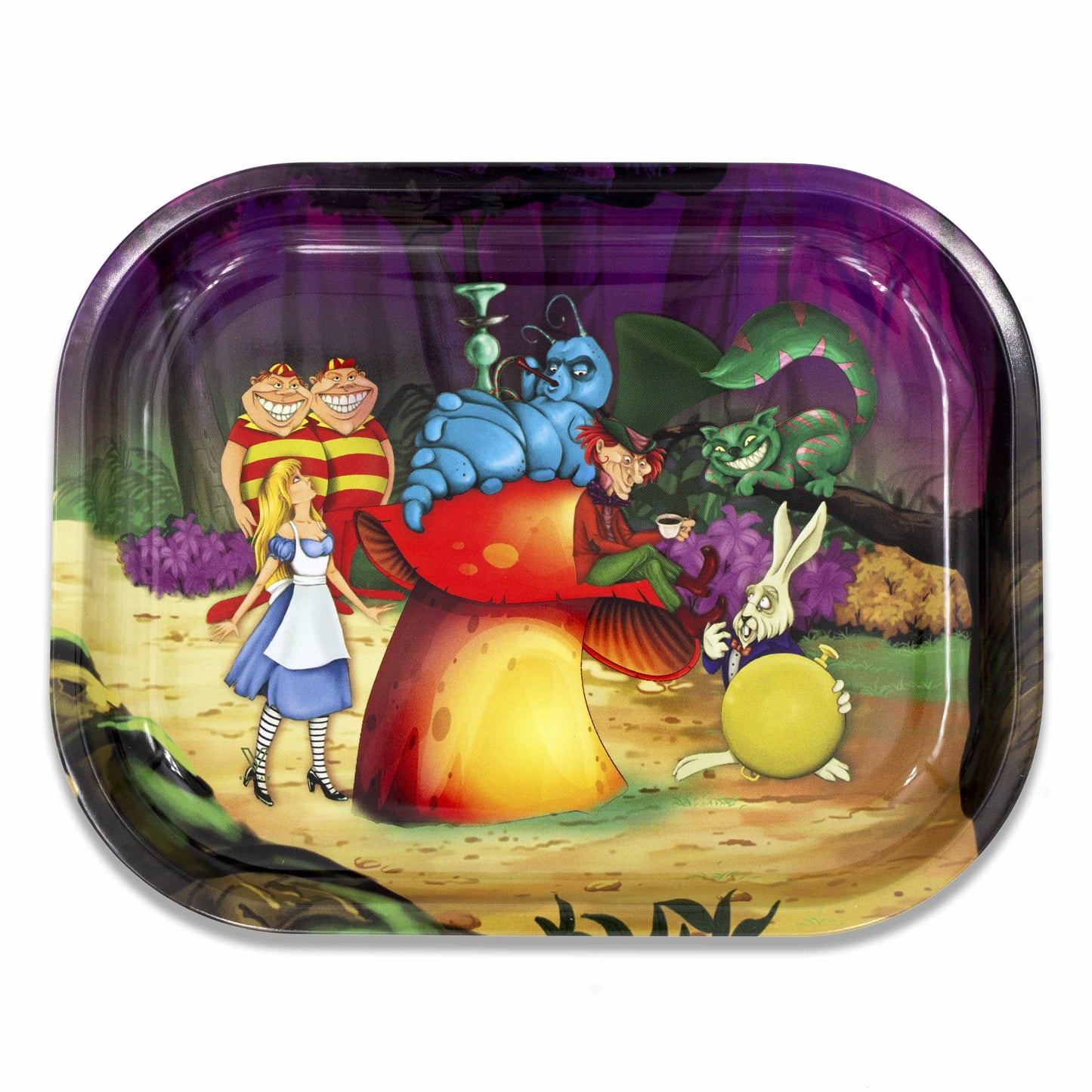 Alice Mushroom Metal Rollin' Tray