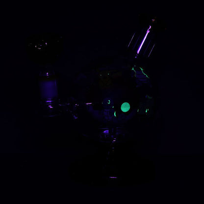 Playful Creatures Ball Glass Water Pipe - 6" / 14mm F