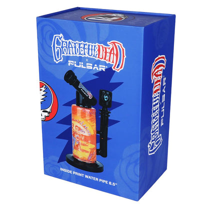 Grateful Dead x Pulsar Inside Print Water Pipe - 8.5" / 14mm F / Sunset Dance