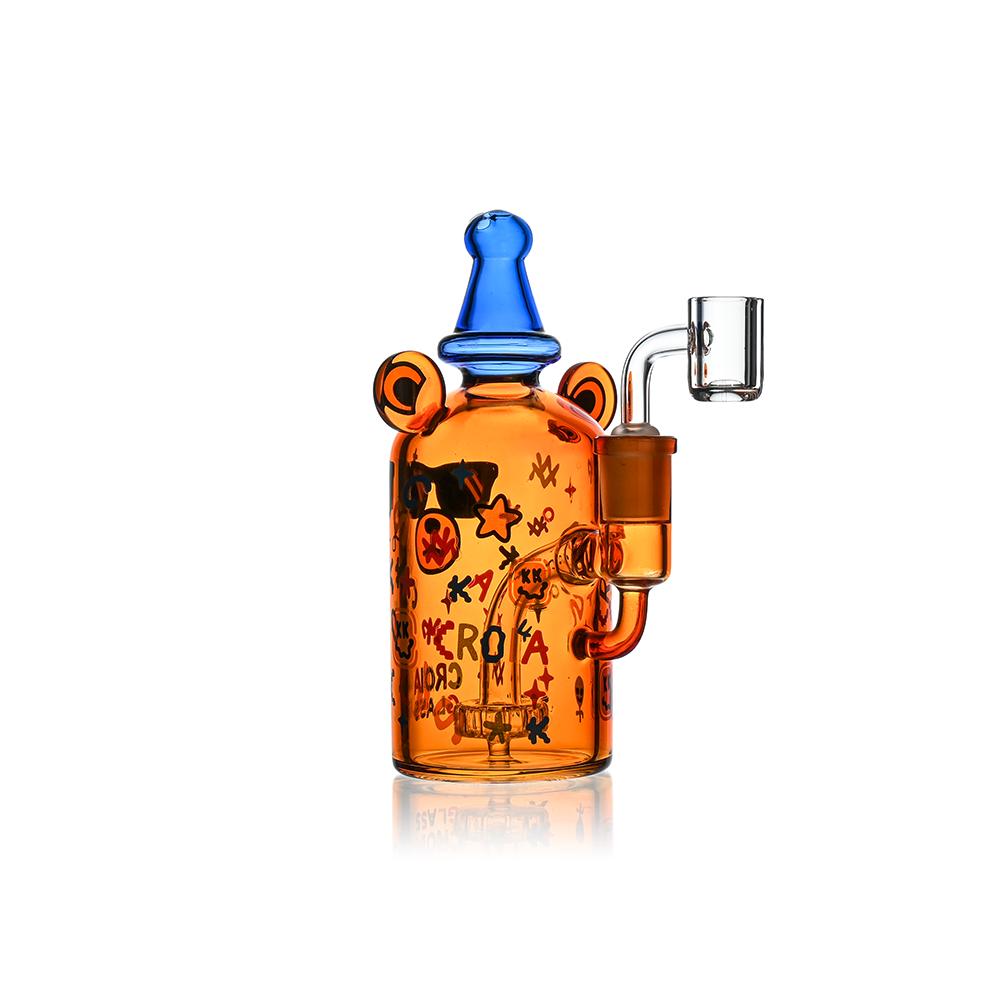 Cool Teddy Bear D@b R°g with Showerhead Perc | Croia Glass