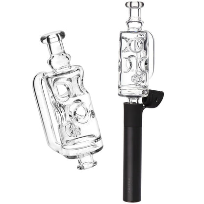 Pulsar Incycler Bubbler Glass Mouthpiece Attachment for Puffco Pivot - 4.3" / Clear