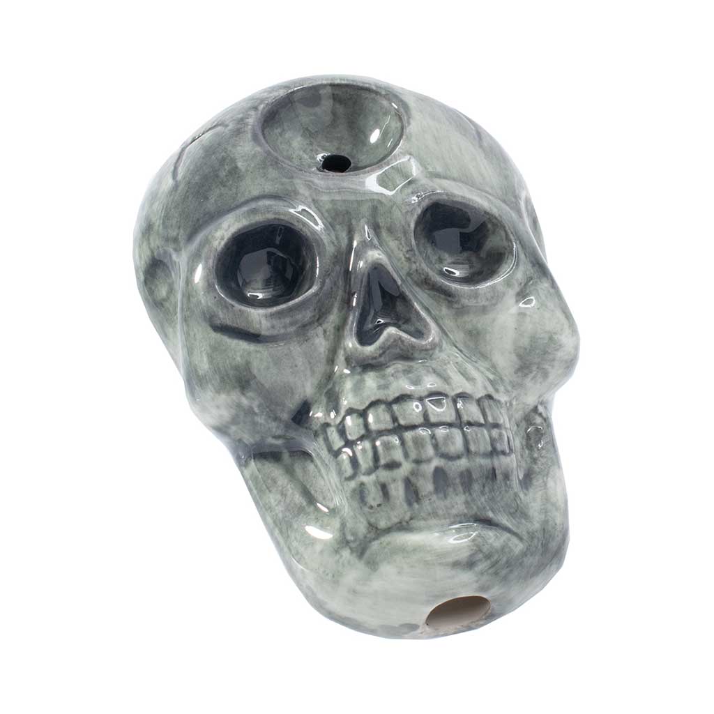 SKULL CERAMIC HAND PIPE