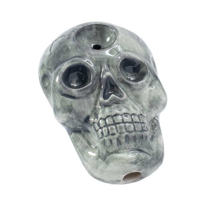 SKULL CERAMIC HAND PIPE