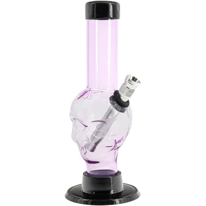 Mini Alien Head Acrylic Bong - 6" Tall