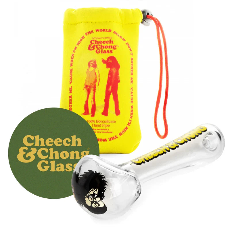 Cheech & Chong® Glass | 4.5" Bloat On Hand Pipe W/Ash Catcher Mouthpiece