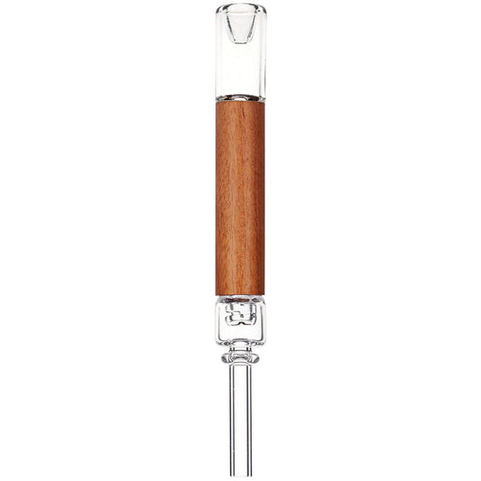 Pulsar Quartz & Rosewood Deco Dab Straw - 5.75"