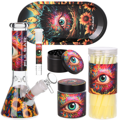 Pulsar Design Series Beaker Water Pipe Smoker's Kit | 7.75"