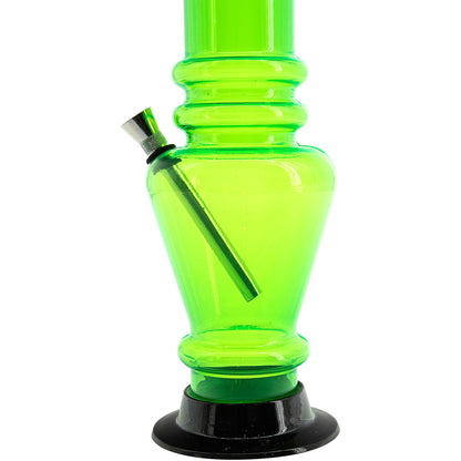 Acrylic Vase Base Bong  12"