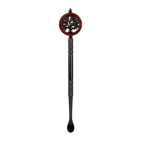 10CT JAR - SeshGear Tree of Life Metal Dab Tool - 4.5" / Assorted Colors