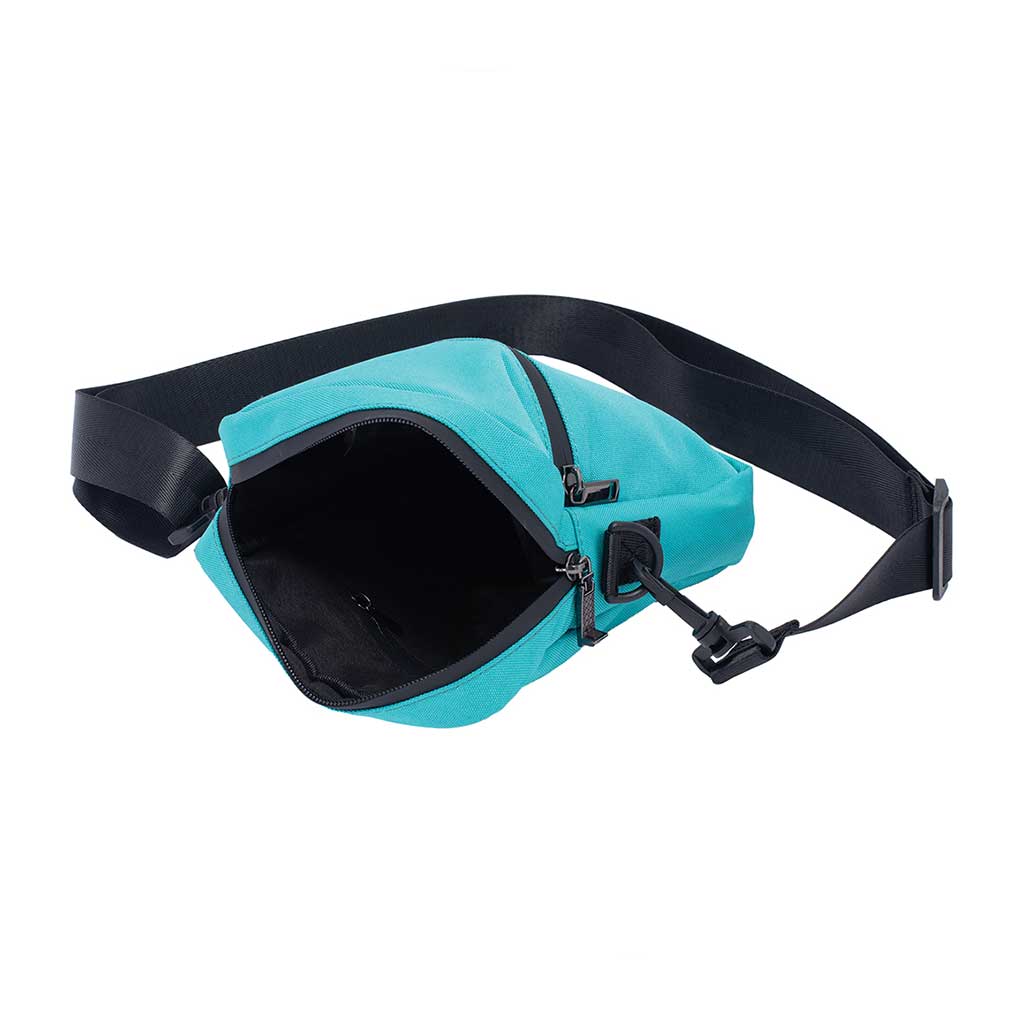 Smellproof Crossbody Bag - 8" x 5" x 7" - Turquoise