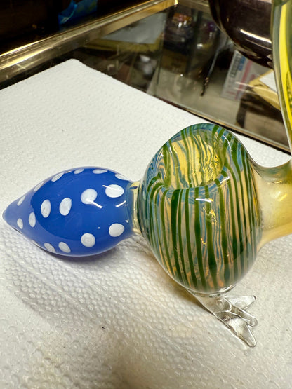 Ripkitty 5” Peacock Dry Herb Hand Pipe
