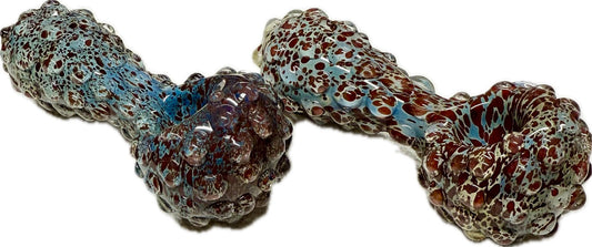 Ripkitty 5" Blue Spike Spoon Dry Herb Hand Pipe